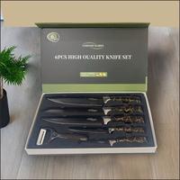 Black-Gold Marble Pattem 6-Piece Set