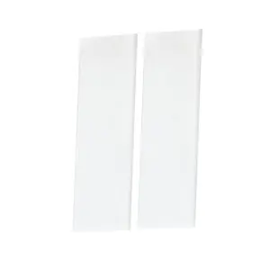 Address House Number Half Blank Tile (2/PK) White
