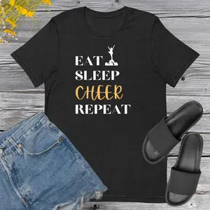 Eat Sleep Cheer Repeat Shirt Unisex