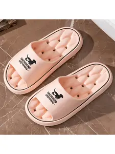 Cute Dachshund Print Casual Slippers Soft Sole Slides for Indoor and Outdoor Wear Unisex Comfortable Anti Slip Flip Flops Breathable Slippers Suitable for Spring Summer Autumn Must Have Footwear for P