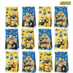 Funny Cartoon Paper Gift Bags, 12/24pcs Candy Bags, Party Favor Bags, Christmas Birthday Party Supplies