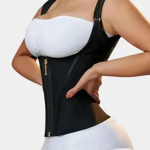 Size L: Double Waistband Corset Vest Waist Trainer Sexy High