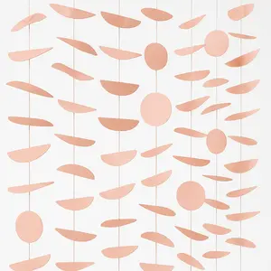Rose Gold Circle String Backdrop Decoration