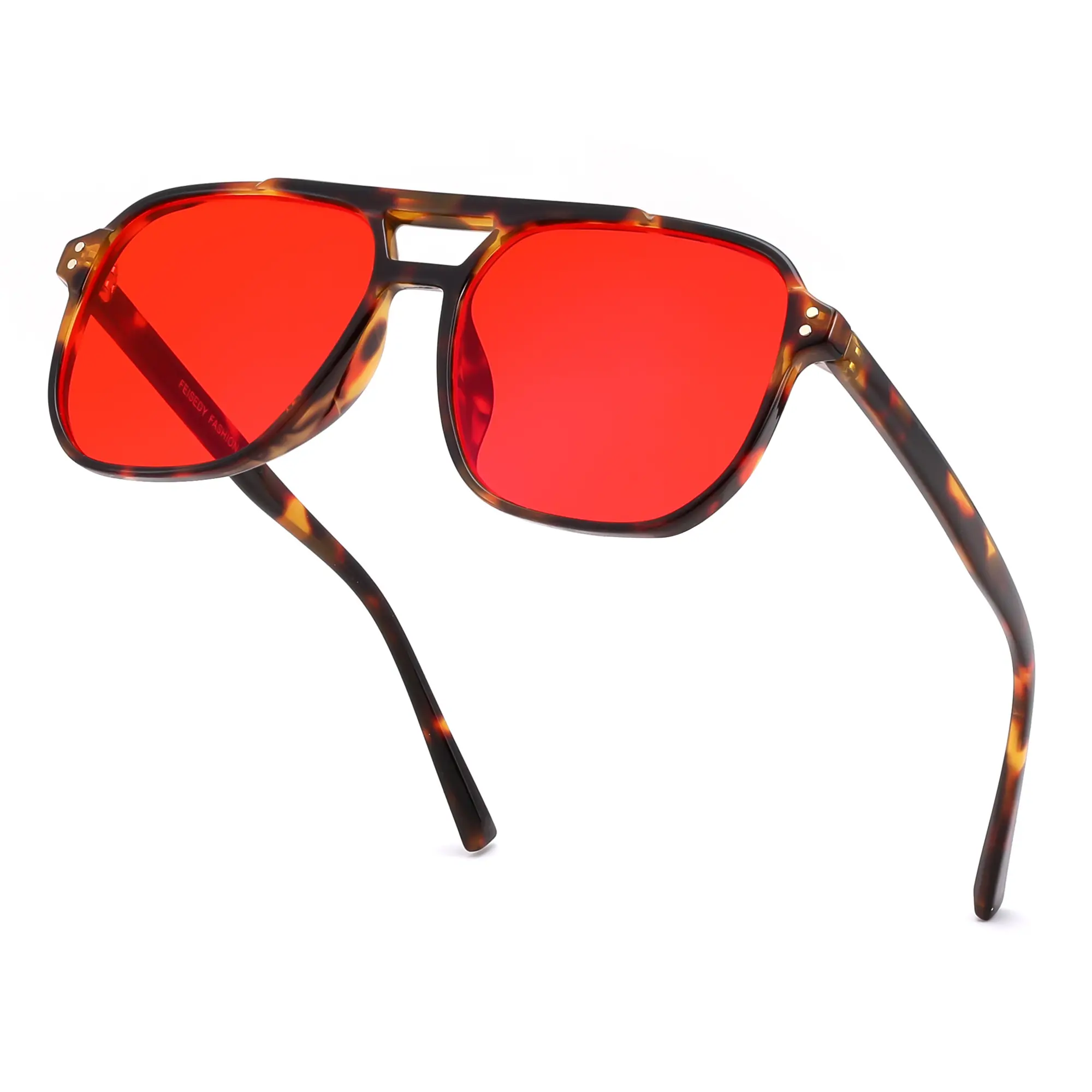 029 (Blue Light)Tortoise Frame/Red Lens
