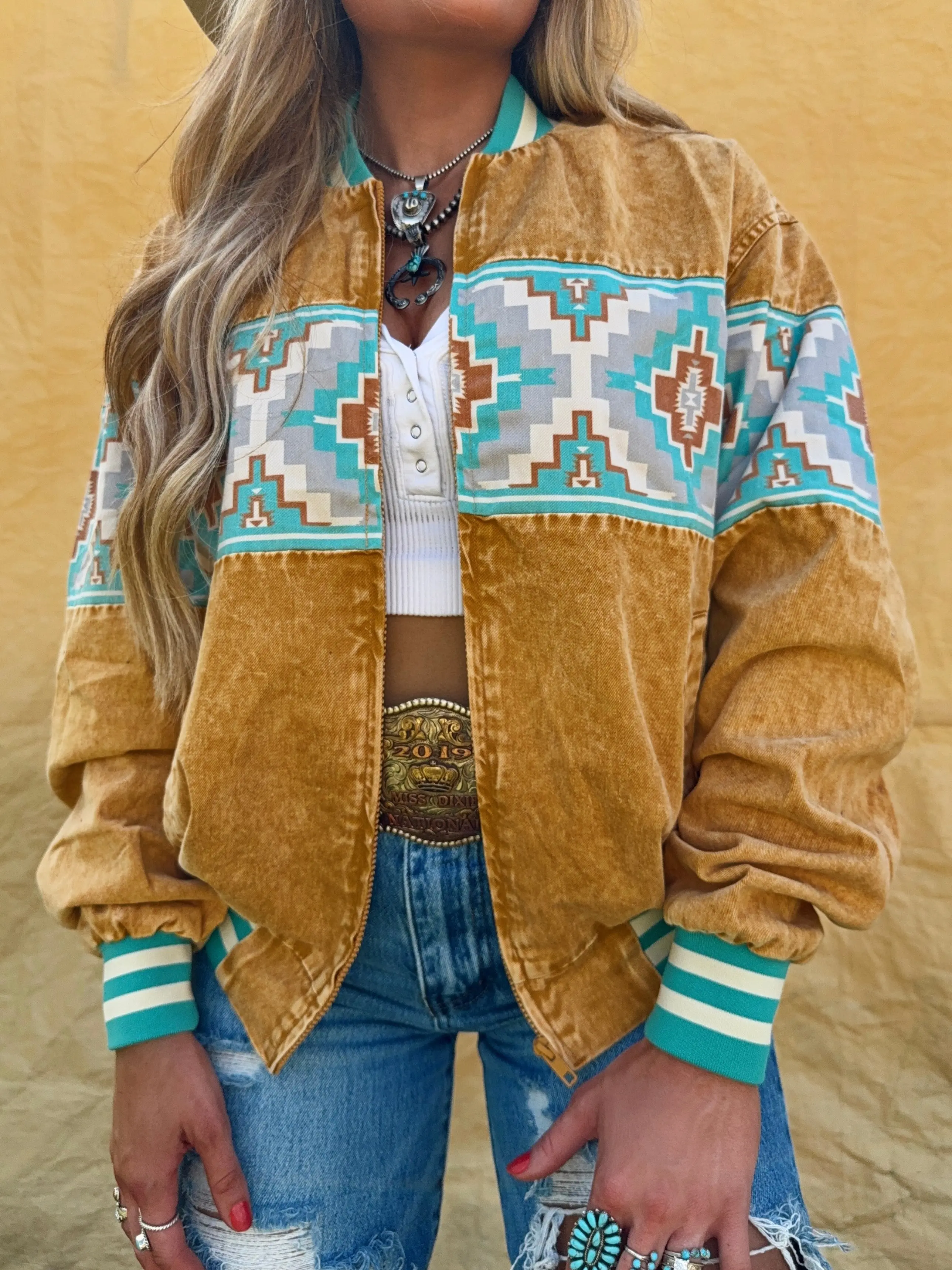 Tulsa Tan Bomber Jacket Tulsa Tan Bomber Jacket