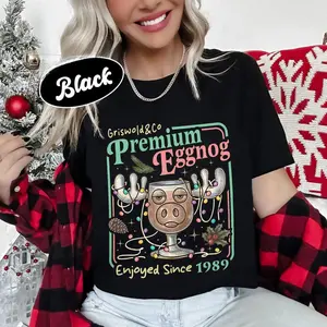 Delivered after Christmas-Delivered after Christmas-Griswold Family Christmas T-Shirt, Premium Eggnog Tee, 100% Cotton Griswold Co Lampoon Shirt, Family Vacation Gift