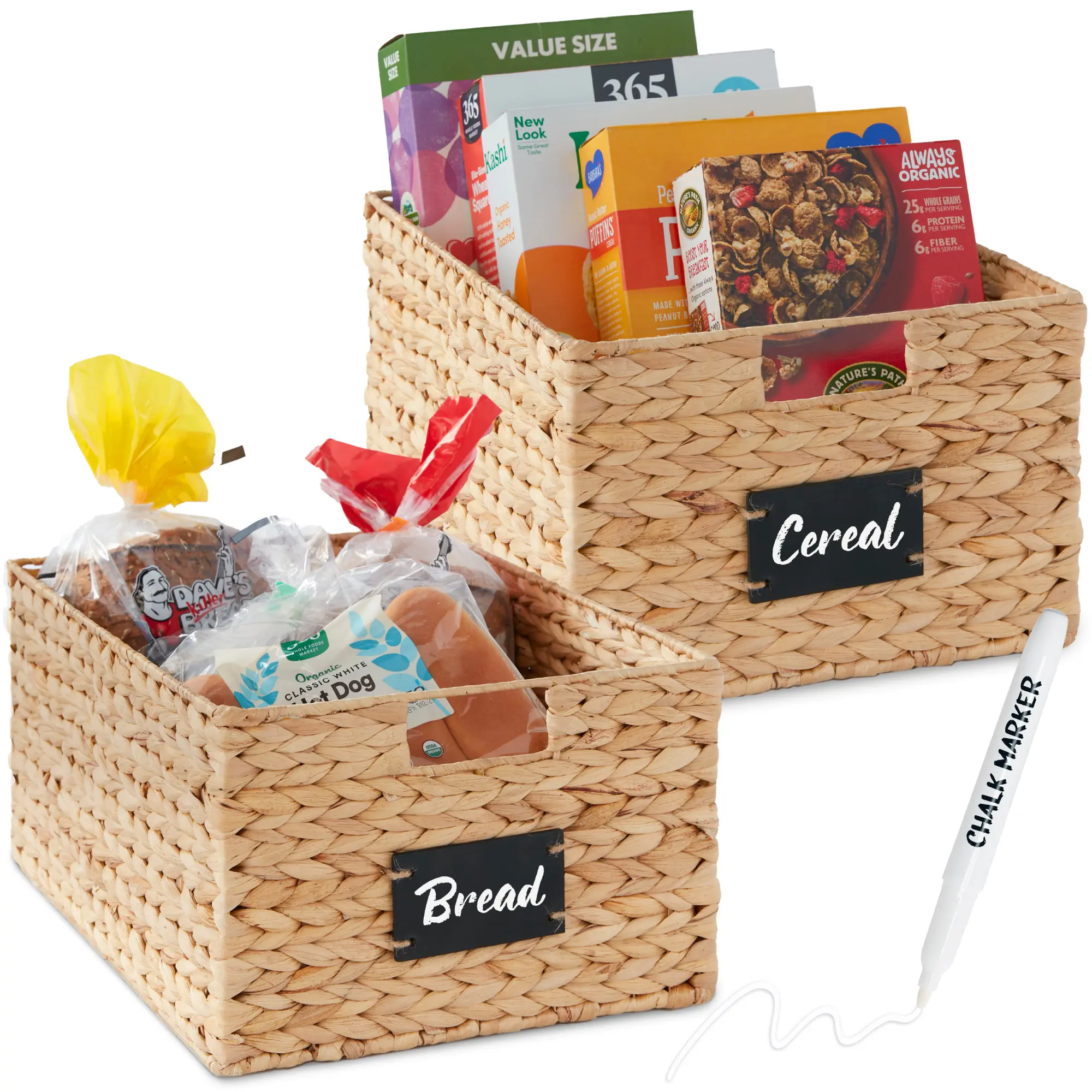 Best Choice Products Set of Woven Water Hyacinth Baskets