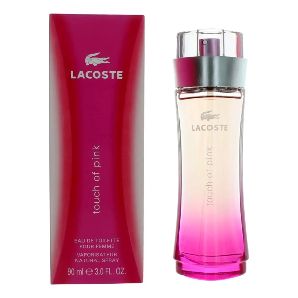 Touch of Pink by Lacoste for Women - 3 oz EDT Spray