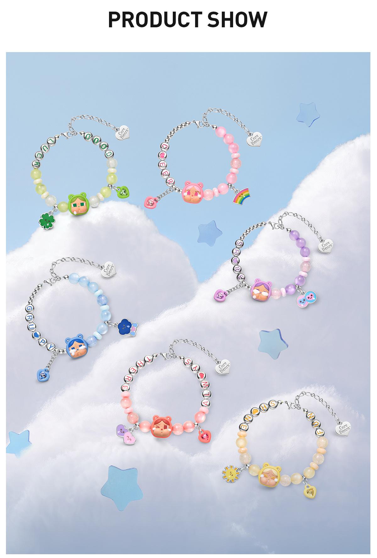 [POP NOW] POP MART CRYBABY × Care Bears Series - Bracelet Blind Box Mystery Gift