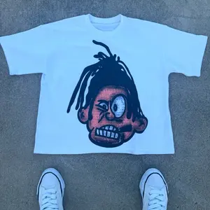 Young N Turnt Dreadhead Boxy Tee – White