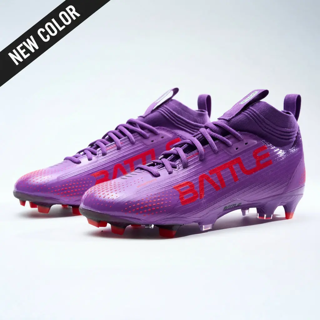 AstroFly Battle Cleats - White with Neon Green Laces - Elite Speed
