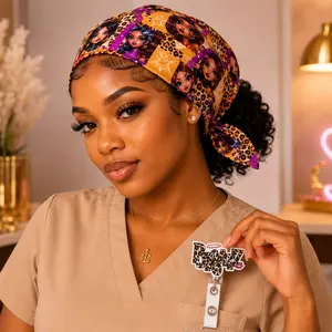 BRATZ scrubs cap + badge reel
