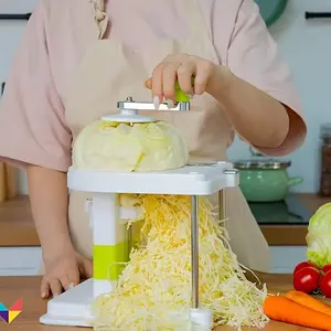 1pc, Vegetable Spiralizer Rotating Blade Veggie Spiralizer With Container Zucchini Noodle Maker With Strong Suction Cup Spiral Vegetable Cutter Slicer