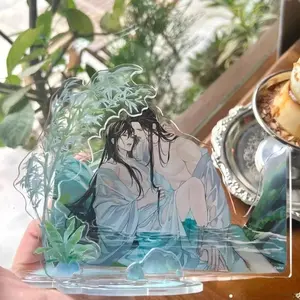 MO DAO ZU SHI Acrylic Plaque Desktop Ornament Wei Wuxian Lan Wangji Cartoon Character Peripheral Role Playing Fan Collection