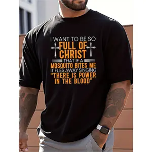 100% Cotton Summer T Shirts Mens Christian Faith Graphic T Shirt 100 Cotton Regular Fit Short Sleeve Tee With Inspirational Quote Cross Design Casual Summer Wear For Daily Outdoor Activities Religious Gift For Men T-Shirt For Men and Women