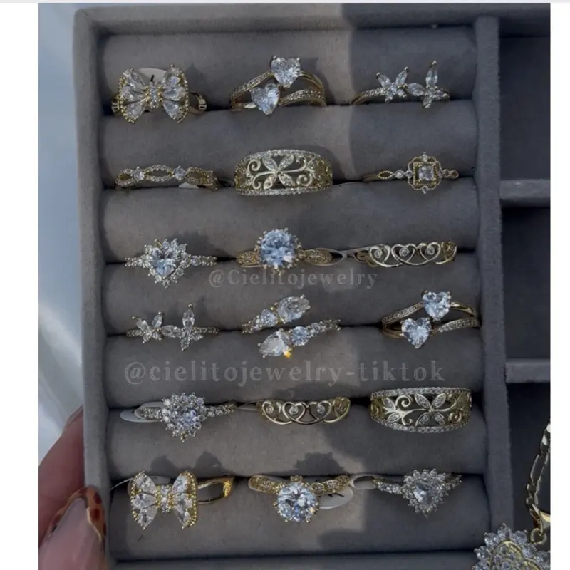 New Gold Plated Rings