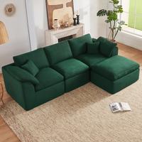 Green-3Seats+1Ottoman
