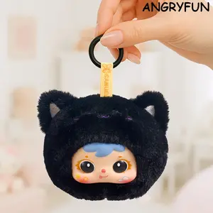 ANGRYFUN Mini Animal Series 2 Plush Blind Boxes – Cute Small Plush Keychain Figures Mystery Collectible Birthday Gift Single Box (Free Random Cute Acrylic Keychain)