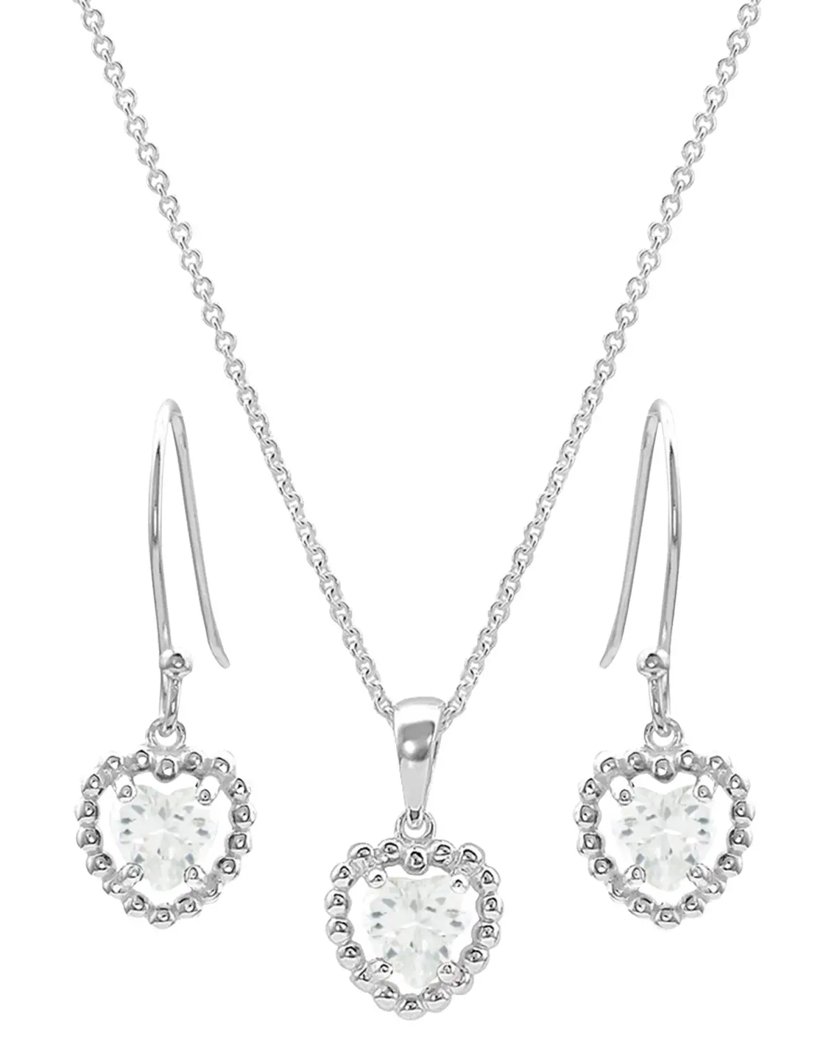 Montana Silversmiths Women's Women'S Frozen Heart Jewelry Set 2 Piece - Js4653
