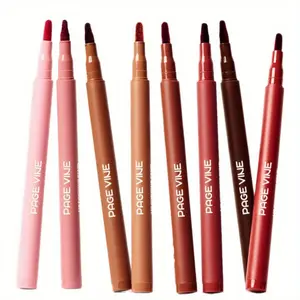 1pc Long-Lasting Waterproof Lip Liner Pencil, Lip Liner Makeup - Matte Finish, Non-Sticky Formula, Precise Tip for Precise Lip Contouring - All-Day Wear, Smudge-Proof & Transfer-Resistant - Available in Pink, Red, Brown, Nude, Peach, Burgundy