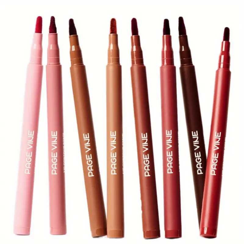 1pc Long-Lasting Waterproof Lip Liner Pencil, Lip Liner Makeup - Matte Finish, Non-Sticky Formula, Precise Tip for Precise Lip Contouring - All-Day Wear, Smudge-Proof & Transfer-Resistant - Available in Pink, Red, Brown, Nude, Peach, Burgundy, Lipliner