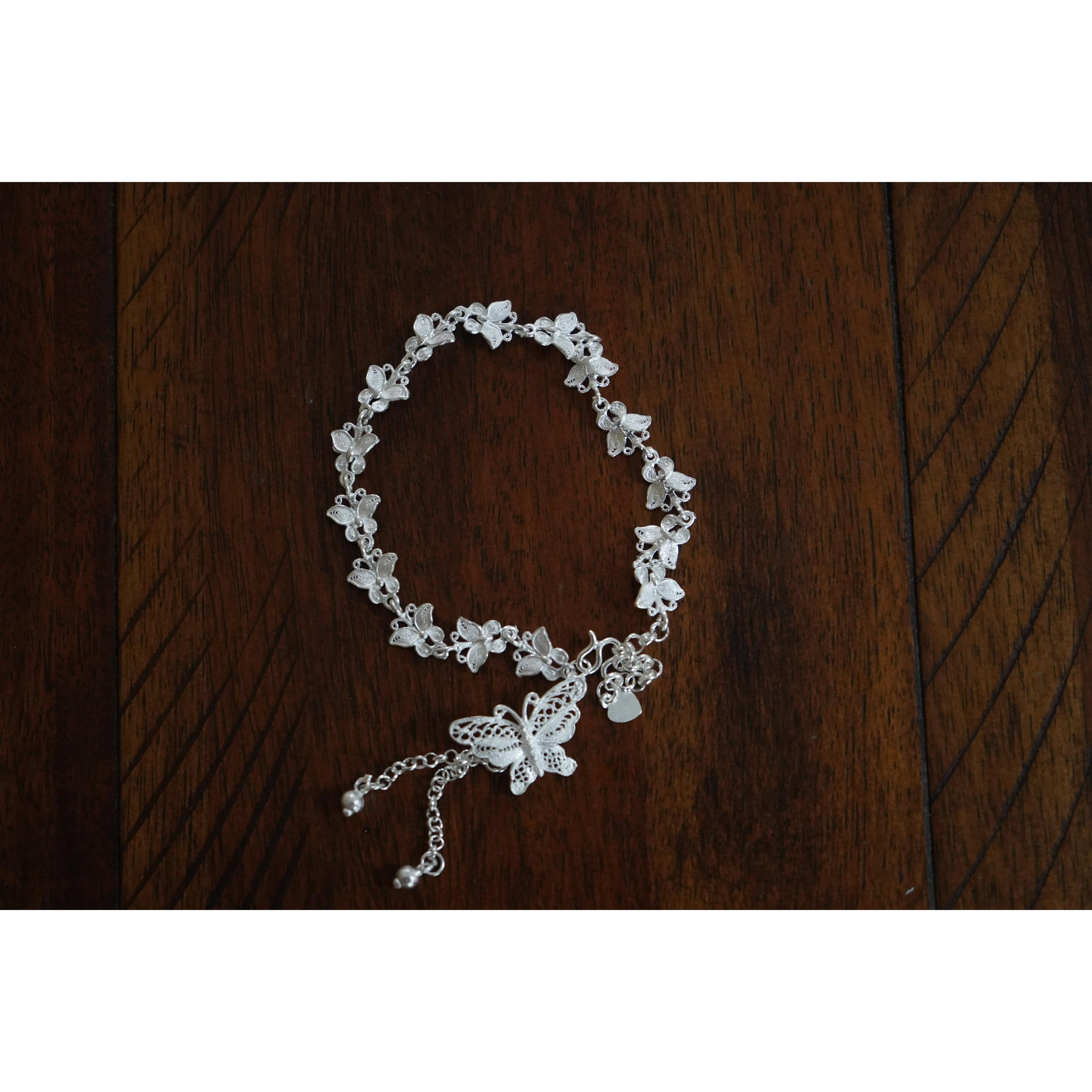 990 Fine Silver Floral Bracelet, 990 Fine Silver Baby Butterfly and Mother Bracelet, Trad Hmong Bracelet, Silver Bracelets Bracelets for women silver, Bangle Bracelets, Miao Silver Heritage, Silver Bracelets for Women, Mothersday gift