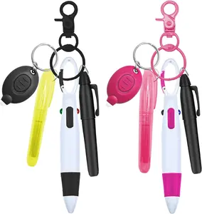 Nurse Pen Set 10 count,  Badge Reel Accessories with Ballpoint Pens, Highlighters, Permanent Markers, LED Flashlights,  Clips  Cute and Practical Gifts for  and Students