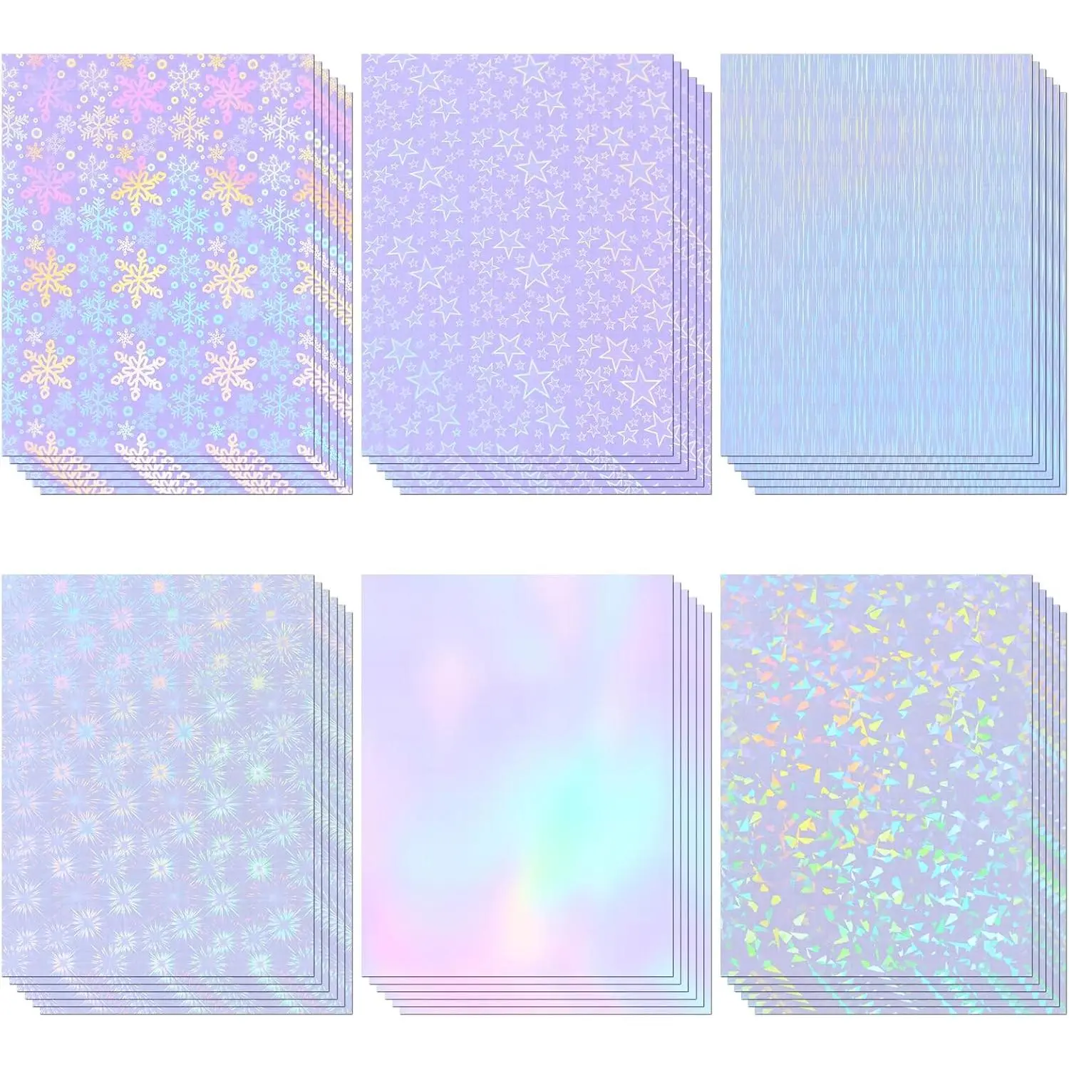 Snow, line, pentagraw,fireworks, rainbow, gem