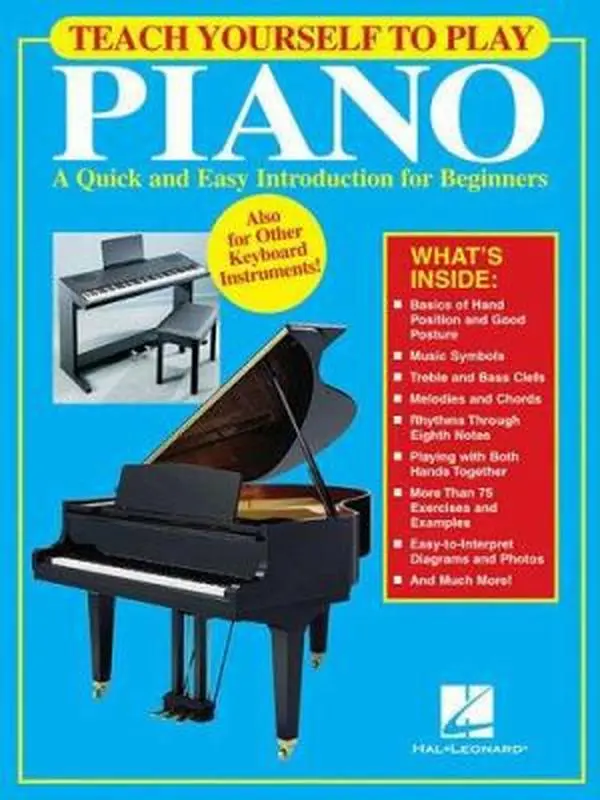 Used Piano Tutorial Book - Teach Yourself to Play Piano, Quick & Easy Beginner Introduction, Self-Teaching Keyboard Instruction with Sheet Music for Adults, Good Posture Guidance, Soft Cover by Various (English Paperback), Beginners