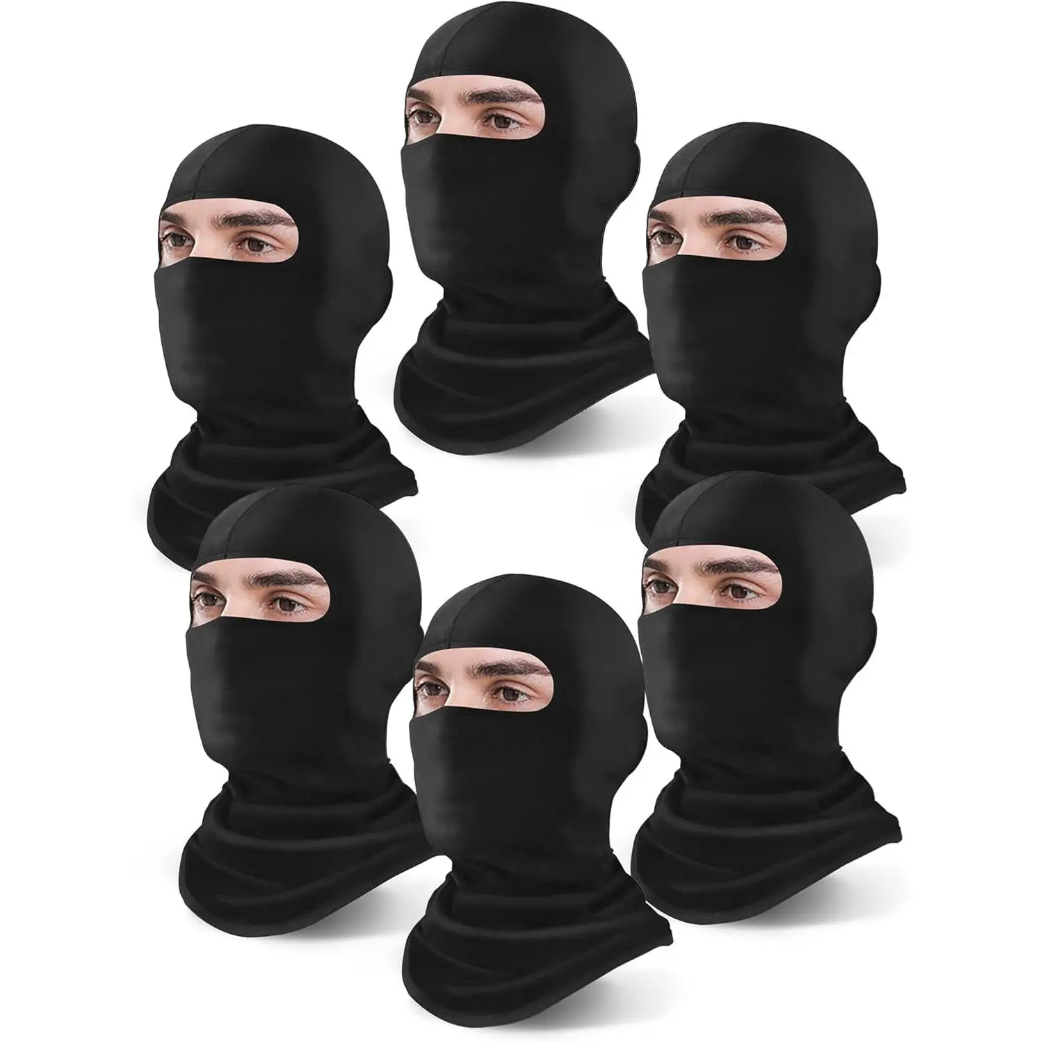 6 Pack Balaclava Ski Mask for Men/Women, Full  Cover