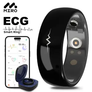 Smart ECG Health Monitoring Ring  ECG/Heart Rate / Sleep / Activity Tracker/Blood    pressure/Blood glucose/Spo2/Temperature/Water Proof