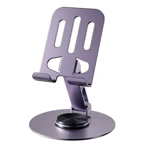 360° Swivel Rotatable Phone Holder - Adjustable Height Lift, Ultra-Portable Design - Universally Compatible With All Cell Phones And Tablets, Ideal For Office Work And Mobile Convenience