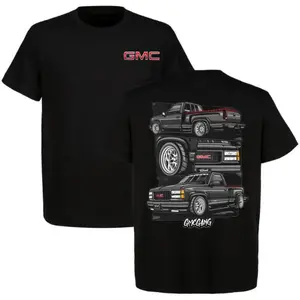 GMC Gang Truck Graphic Tee, Classic GMC Pickup Shirt for OBS Lovers, Car Lover Tee, Full Colour, Soft Cotton, Full Size