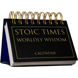 Stoic Quotes Daily Flip Calendar Perpetual 365 Days Inspiration Motivation Home Office Desk Decor