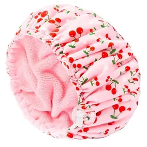 3-Piece Adjustable Waterproof Shower Cap for Men & Women, Luxury European Style, Anti-Fog Polyester with Super Absorbent Microfiber Lining, 3-in-1 Hair Drying Cap
