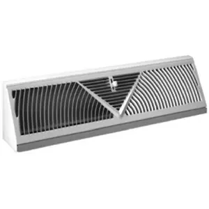 American Metal Products 3018W18 White Perimeter Baseboard Diffuser- 18 in