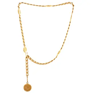 Pre-owned Chanel Vintage Medallion Charms Chain Belt Metal