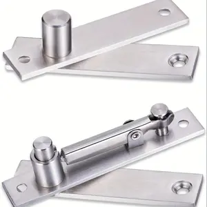 Stainless Steel Hidden Door Hinge, 1 Pair Durable Door Hinge, Suitable for Secret Doors, Bookshelf Invisible Hinge Door Hardware