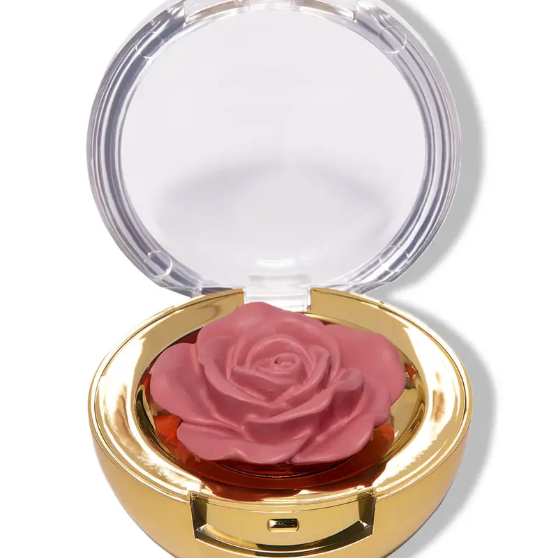 Winky Lux Cheeky Rose Cream Blush 4.8 g / 0.17 oz | Rose-Shaped Cream Blush with Carnauba Wax & Vitamin E, Blendable Natural Flush