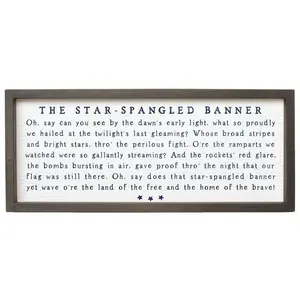 Sincere Surroundings 24" Star Spangled Banner Farmhouse Frame