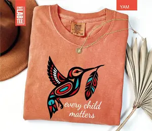 Comfort Colors® Every Child Matters  T-Shirt, Hummingbird Native Shirt, Orange Shirt Day, You Are Not Forgotten Orange Shirt, Canada Day Shirt