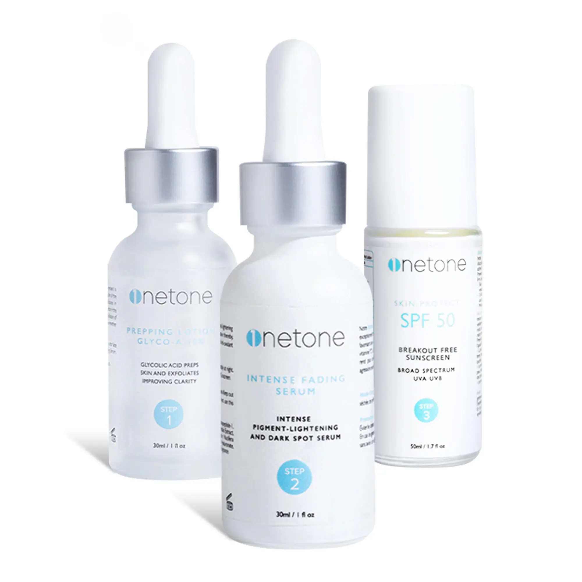 Omic+ Three-Step Even Tone Skincare Kit, Daily Routine For Clearer, More Even-Toned Skin
