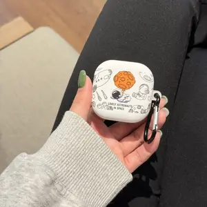 Summer Creative Meteor Moon Astronaut Earphone Case, Samsung Galaxy Buds4 Pro Wireless Bluetooth-compatible, Trendy Gift for Boys, Full Coverage Anti-Drop