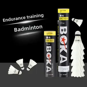 Genuine White Goose Feather Badminton Shuttlecock - Professional Match Grade, Durable, Indoor/Outdoor Training, 3-Pack/6-Pack/12-Pack Options, Feather Shuttlecock, Shuttlecock Feather