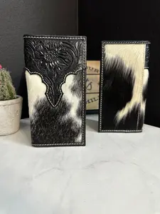 Men Tooled Inlay Beaded Rodeo Wallet-2015