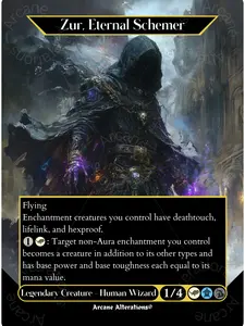 Zur, Eternal Schemer - Full Art Altered Art Custom Proxy Card