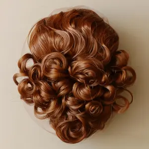 WearNgo 5 Pcs/Pack Messy Bun Hair Piece Set | 8 inches | Multi-Color Options |  Crimped Texture Synthetic Hair Scrunchies Updo Extensions Value Pack Hair Weave