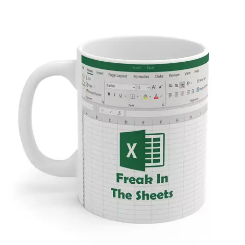 Freak In The Sheets, Excel Mug, Funny Mug, Office Humor, Gift for Coworker, Gift For Boss, The Office, Dunder Mifflin