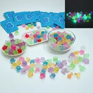 100/50/30/20pcs Mini Resin Animal Figurines Set, Creative DIY Night Glow Decorations, Perfect for Home & Party Gifts, Random Style & Color Options