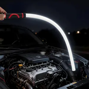 Premium Flexible Led Flashlight Wand, 30 cm Bendable Magnetic Mechanic Work Light Rechargeable High Lumen Handheld Light 3 Lighting Modes Durable Automotive Illumination Accessory For Car Repairs Inspections Maintenance And Narrow Work Spaces